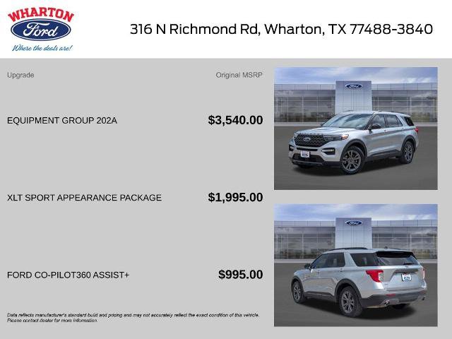 Certified 2023 Ford Explorer XLT w/ Equipment Group 202A RWD image 2