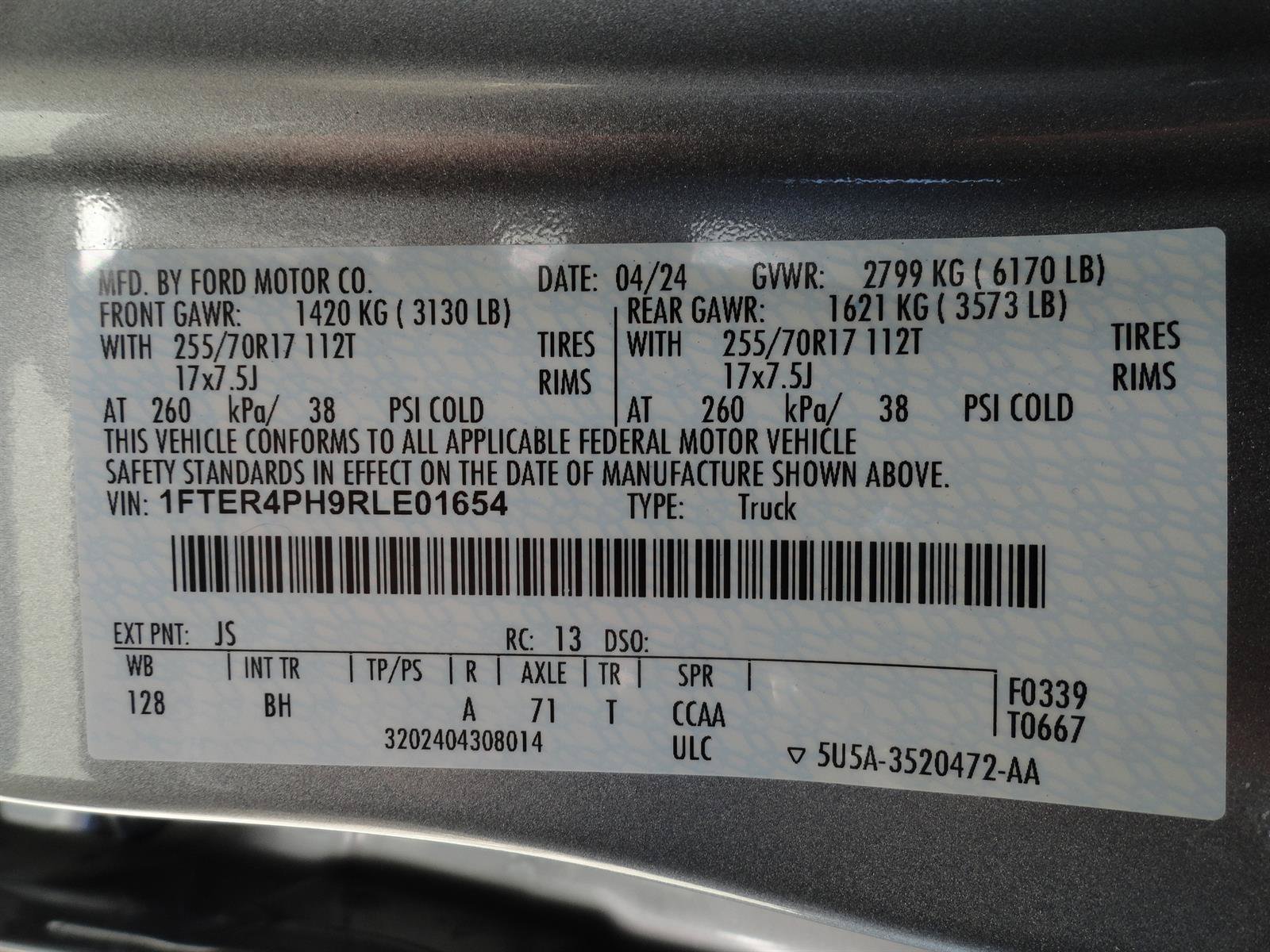 Certified 2024 Ford Ranger XL AWD/4WD image 21