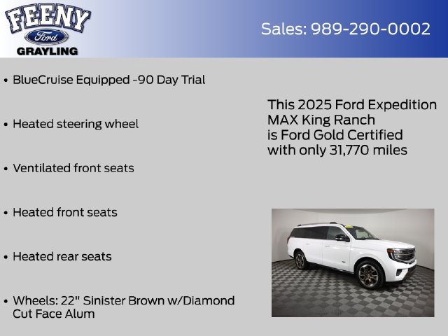 Certified 2025 Ford Expedition Max King Ranch AWD/4WD image 13