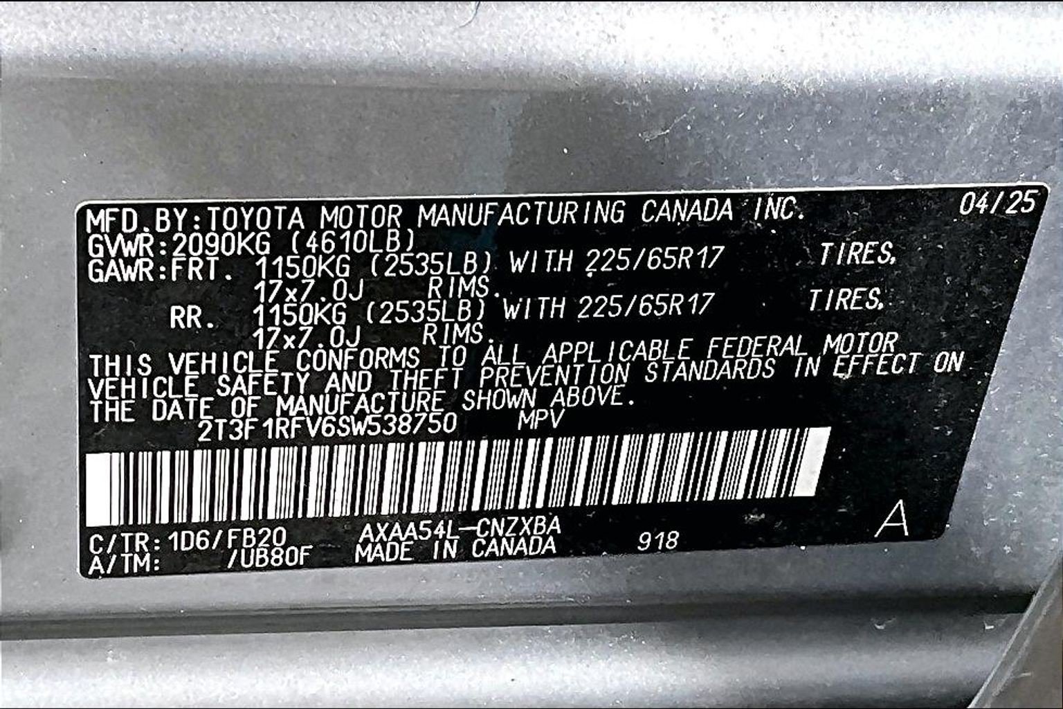 Used 2025 Toyota RAV4 LE AWD/4WD image 37