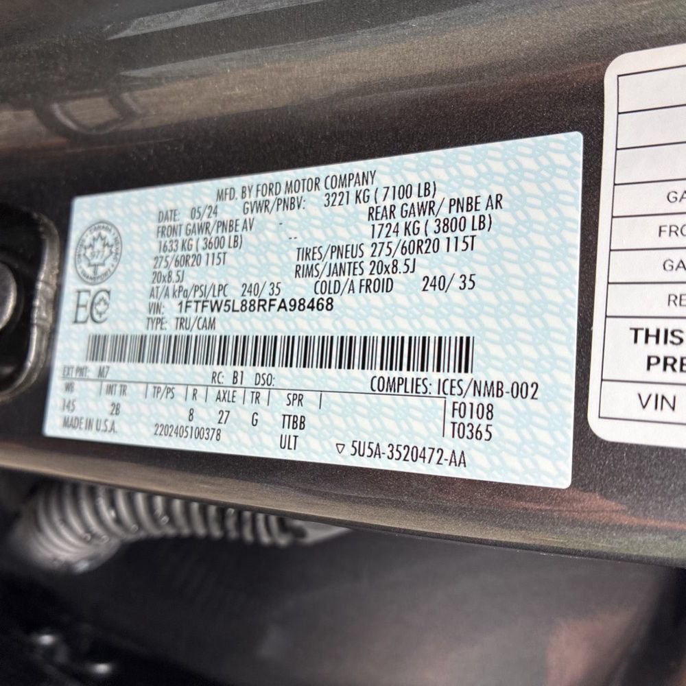 Certified 2024 Ford F150 Lariat w/ Equipment Group 502A High AWD/4WD image 20