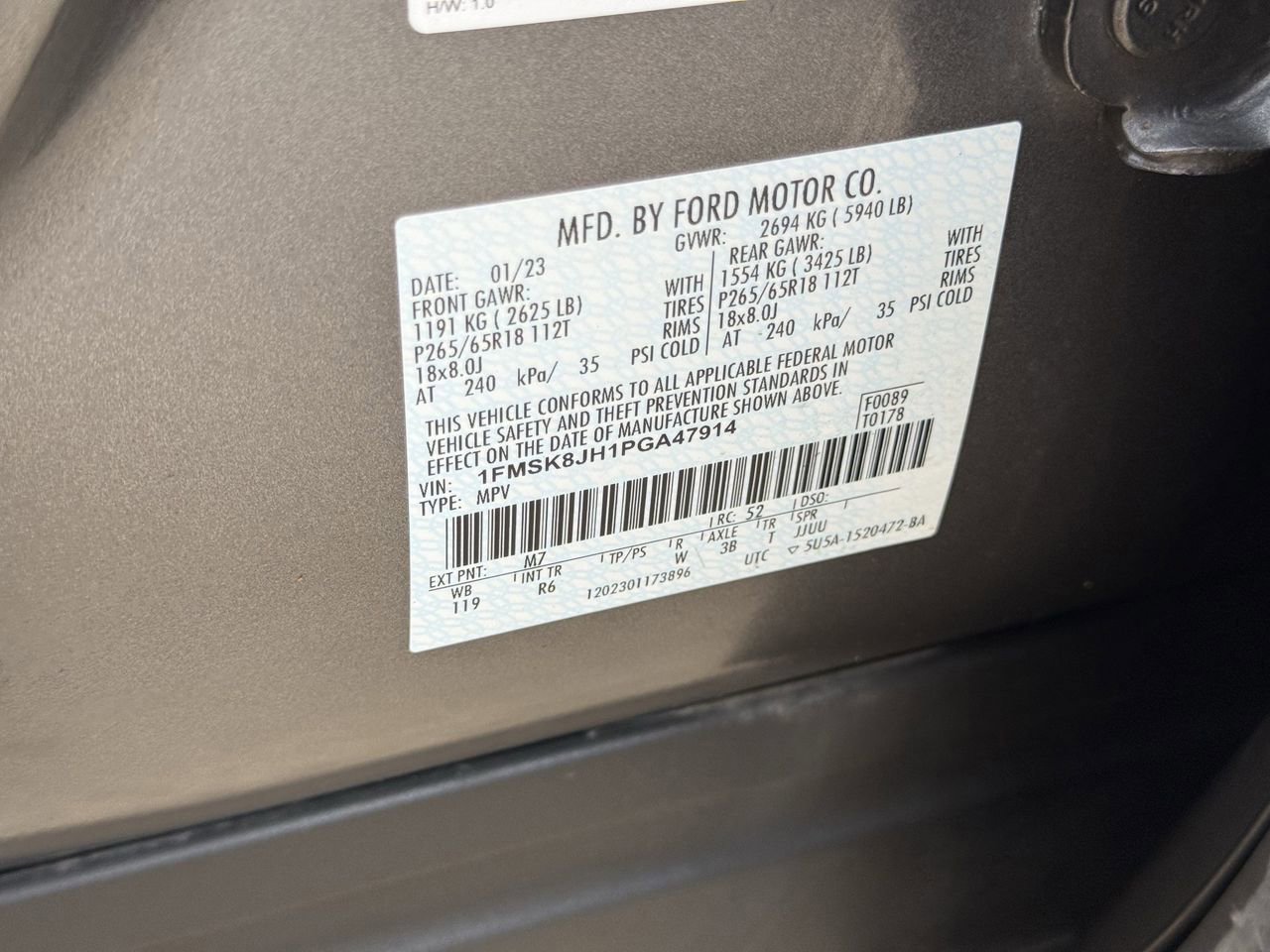 Certified 2023 Ford Explorer Timberline w/ Timberline Technology Package image 34