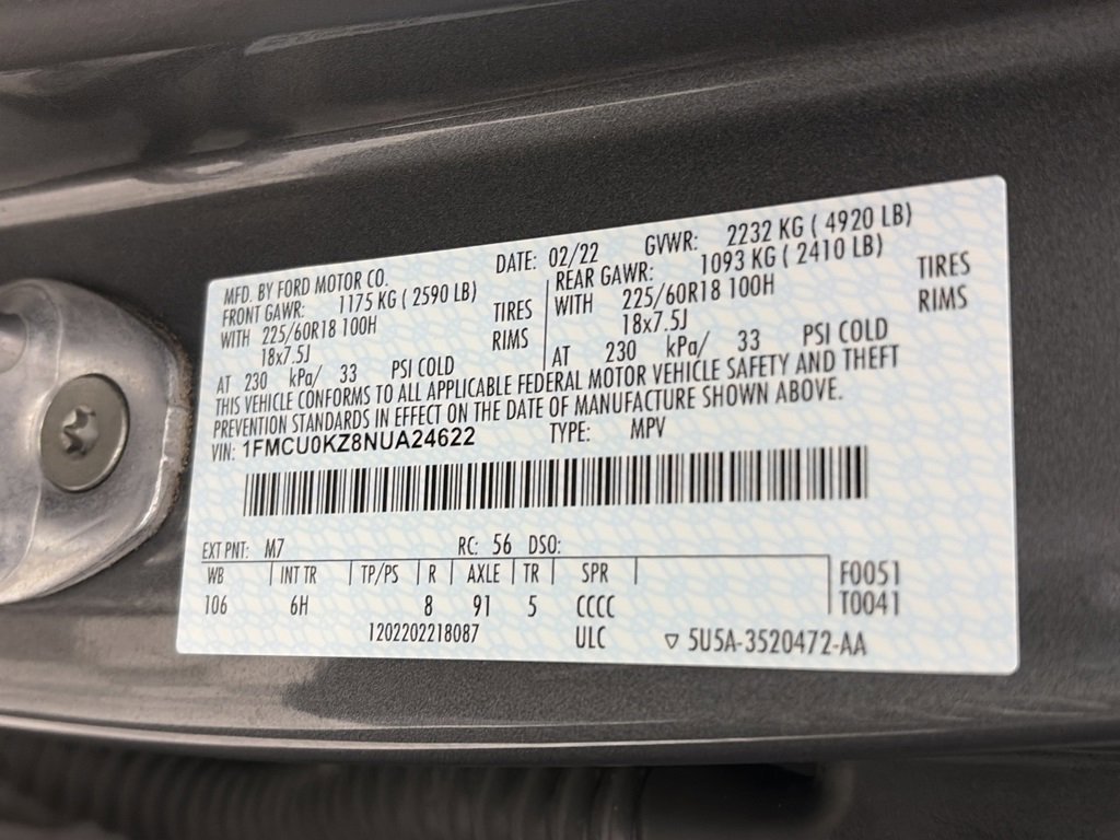 Certified 2022 Ford Escape SEL w/ Class II Trailer Tow Package image 9