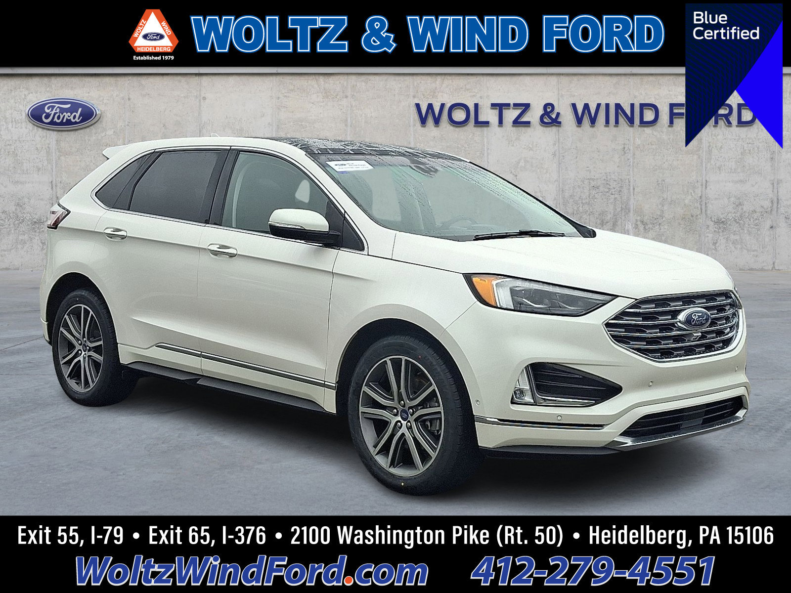 Certified 2019 Ford Edge Titanium w/ Equipment Group 301A image 1