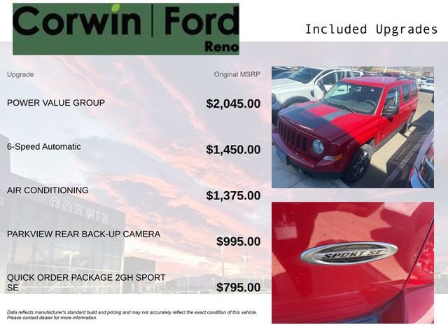 Used 2017 Jeep Patriot Sport w/ Power Value Group image 3