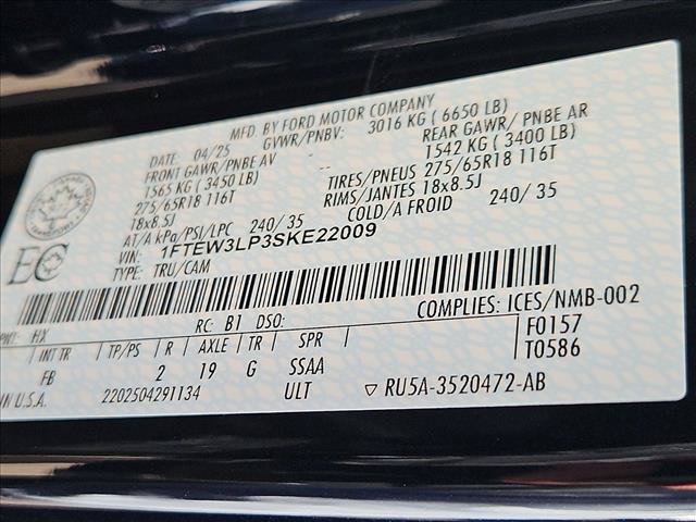 Certified 2025 Ford F150 XLT w/ Equipment Group 301A Standard AWD/4WD image 23