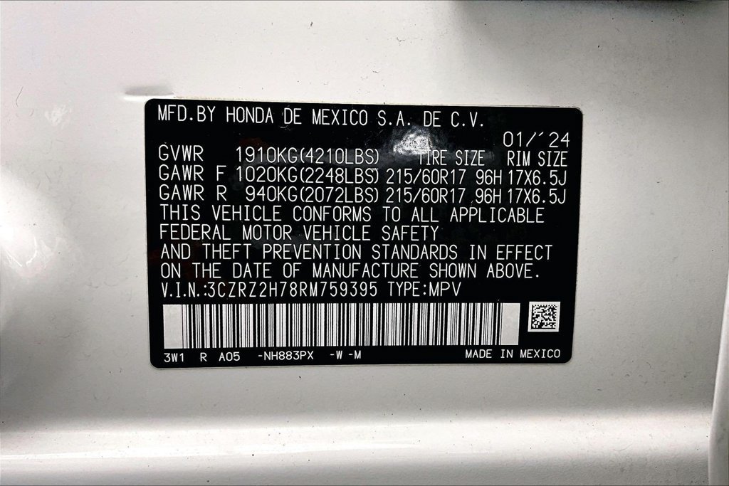 Used 2024 Honda HR-V EX-L image 33