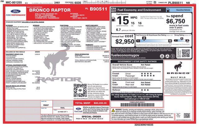 Certified 2023 Ford Bronco Raptor image 12