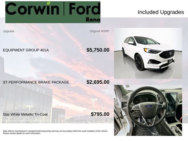Certified 2022 Ford Edge ST w/ Equipment Group 401A AWD/4WD image 3