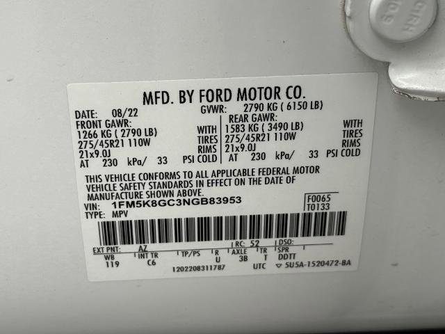 Certified 2022 Ford Explorer ST w/ Equipment Group 401A AWD/4WD image 12