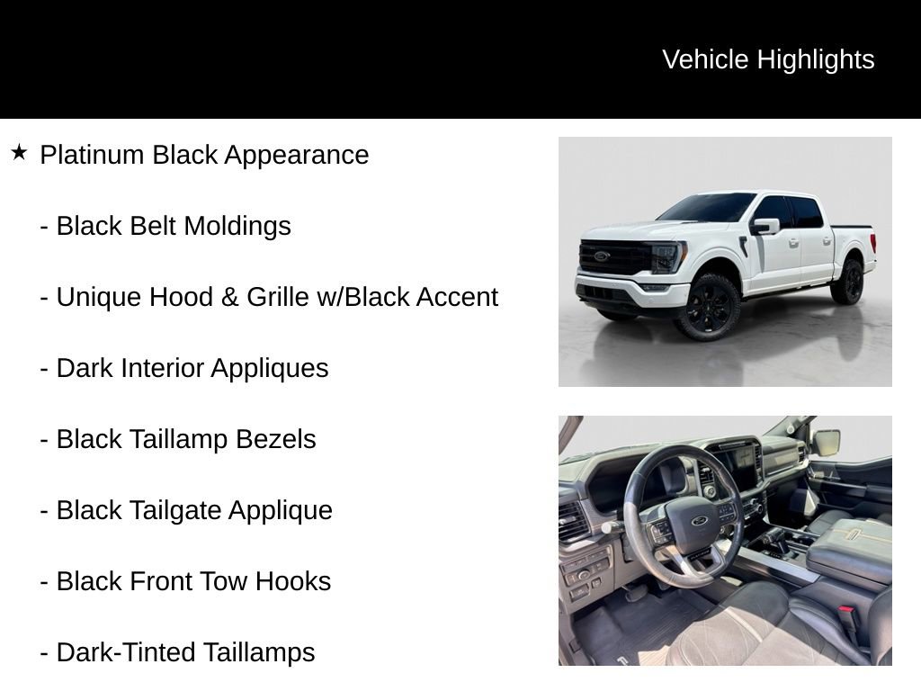 Certified 2022 Ford F150 Platinum w/ Equipment Group 701A High AWD/4WD image 11