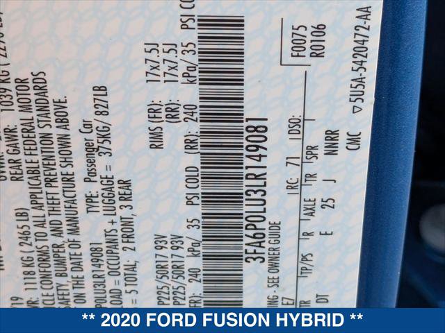 Certified 2020 Ford Fusion SE image 24