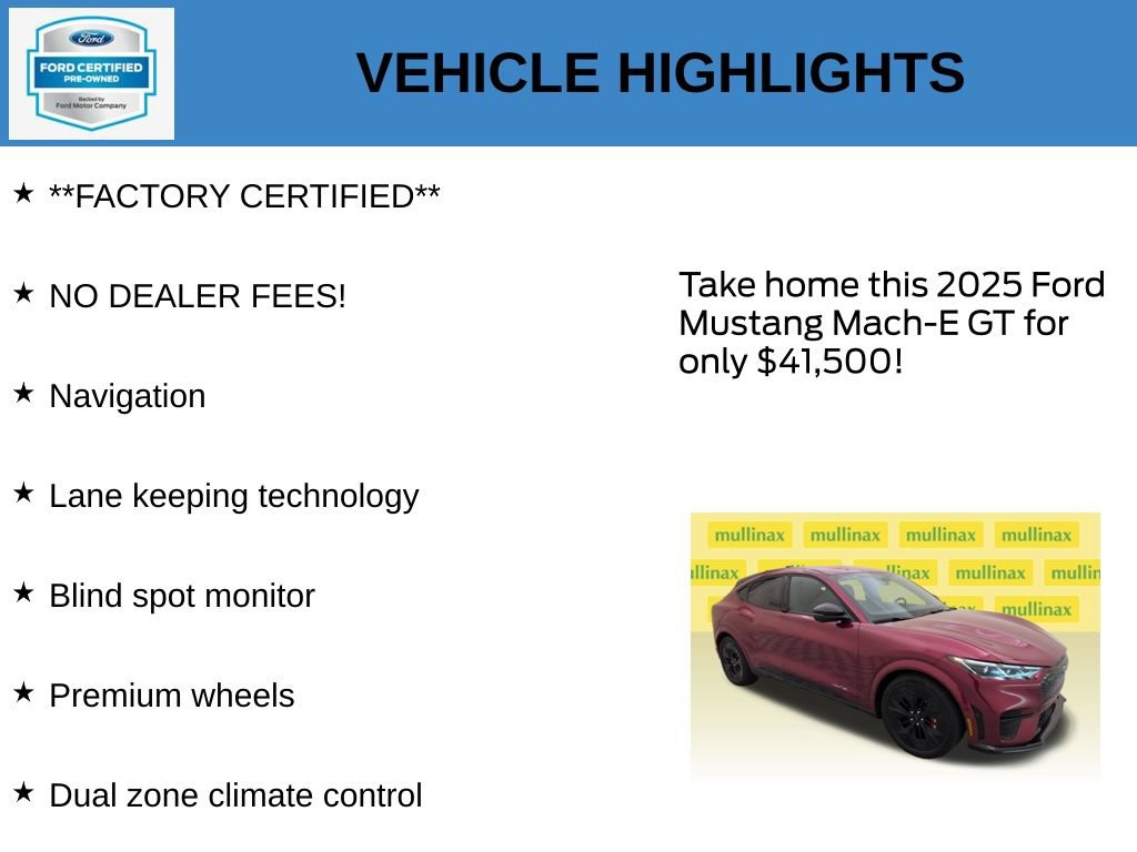 Certified 2025 Ford Mustang Mach-E GT AWD/4WD image 11
