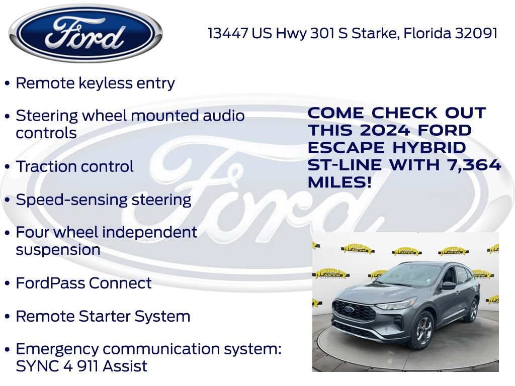Certified 2024 Ford Escape ST-Line w/ Equipment Group 301A FWD image 32