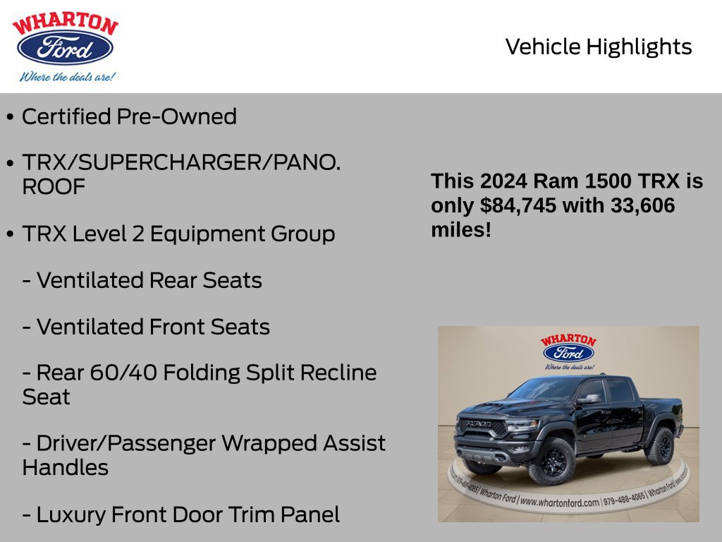 Used 2024 RAM 1500 TRX w/ TRX Level 2 Equipment Group AWD/4WD image 6