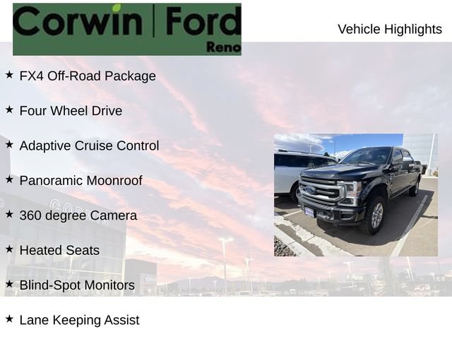 Certified 2021 Ford F350 Platinum w/ FX4 Off-Road Package AWD/4WD image 6