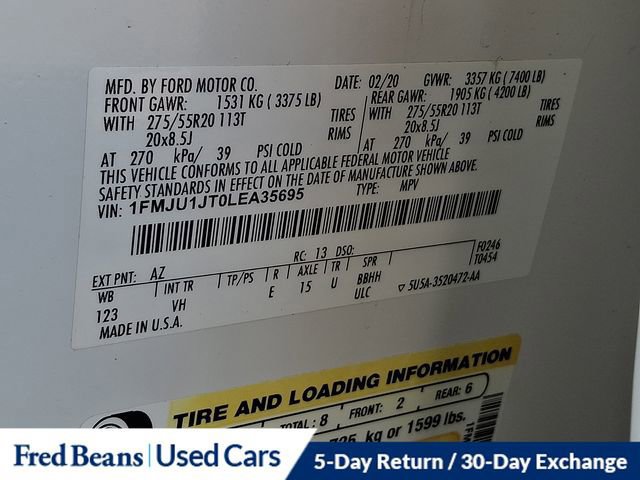 Certified 2020 Ford Expedition XLT w/ Equipment Group 202A image 27