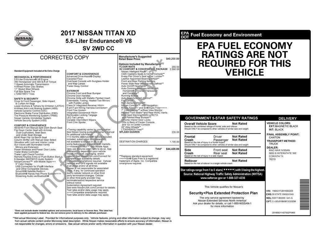 Used 2017 Nissan Titan SV image 14