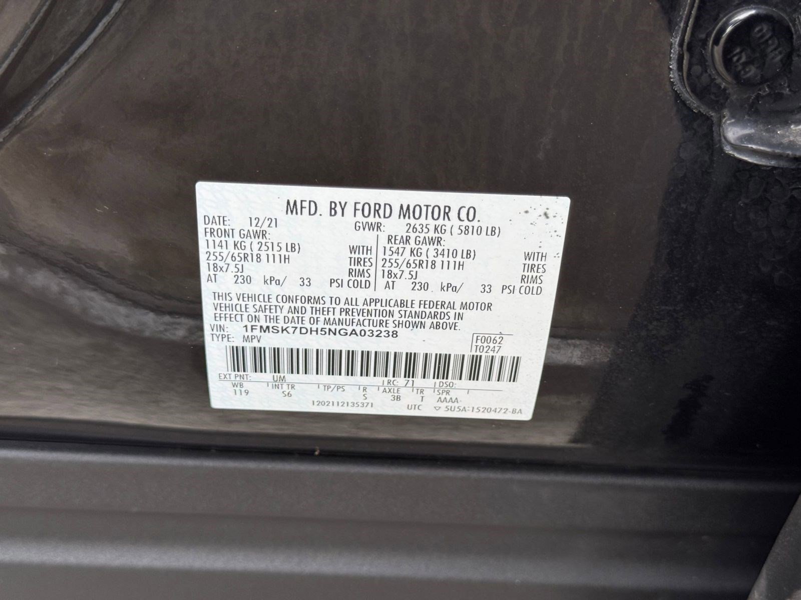 Certified 2022 Ford Explorer XLT w/ Equipment Group 202A image 20