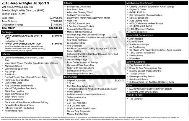 Used 2018 Jeep Wrangler Sport image 12