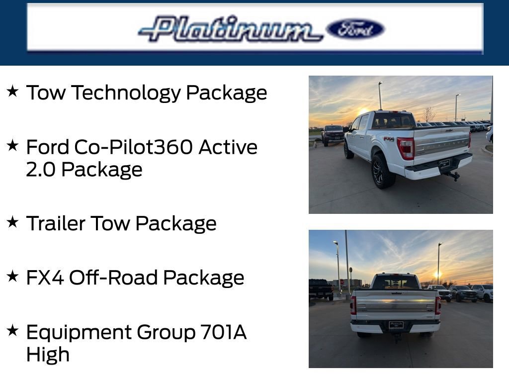 Certified 2021 Ford F150 Platinum w/ Equipment Group 701A High image 23