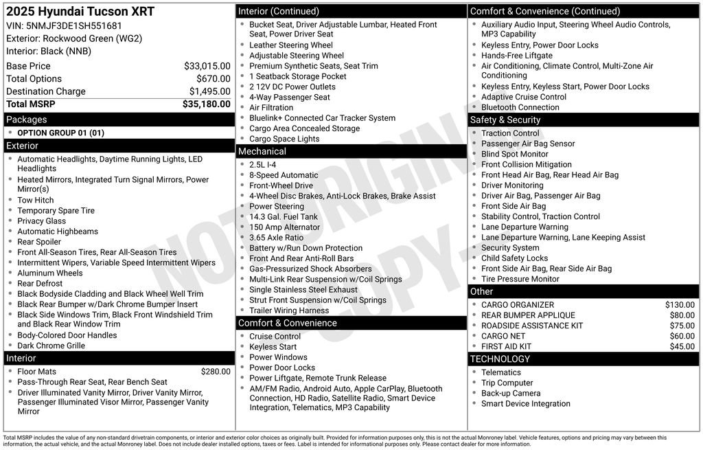 Used 2025 Hyundai Tucson XRT FWD image 31