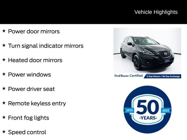 Used 2024 Nissan Murano SV w/ SV Midnight Edition Package image 8