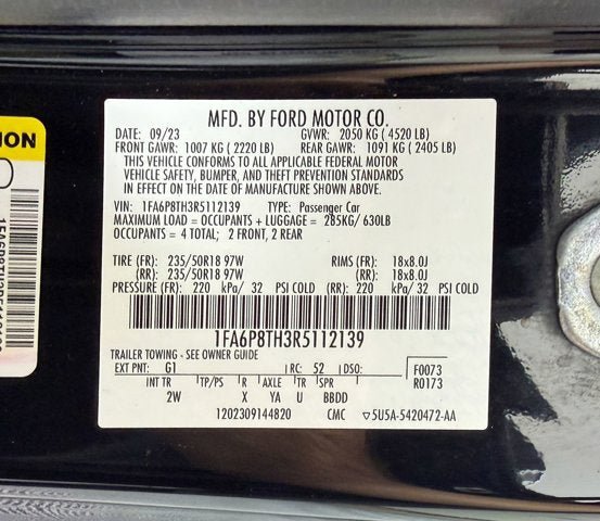 Certified 2024 Ford Mustang Coupe RWD image 13