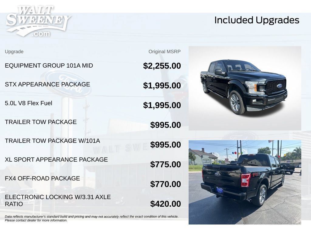 Certified 2018 Ford F150 XL w/ Equipment Group 101A Mid AWD/4WD image 12