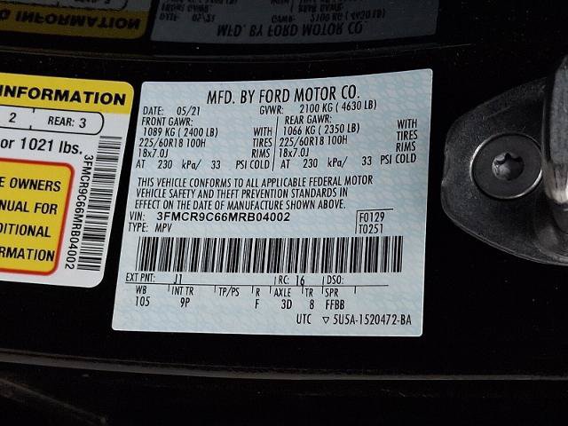 Certified 2021 Ford Bronco Sport Outer Banks w/ Outer Banks Package (96D) AWD/4WD image 27