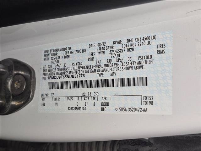 Certified 2022 Ford Escape S AWD/4WD image 24