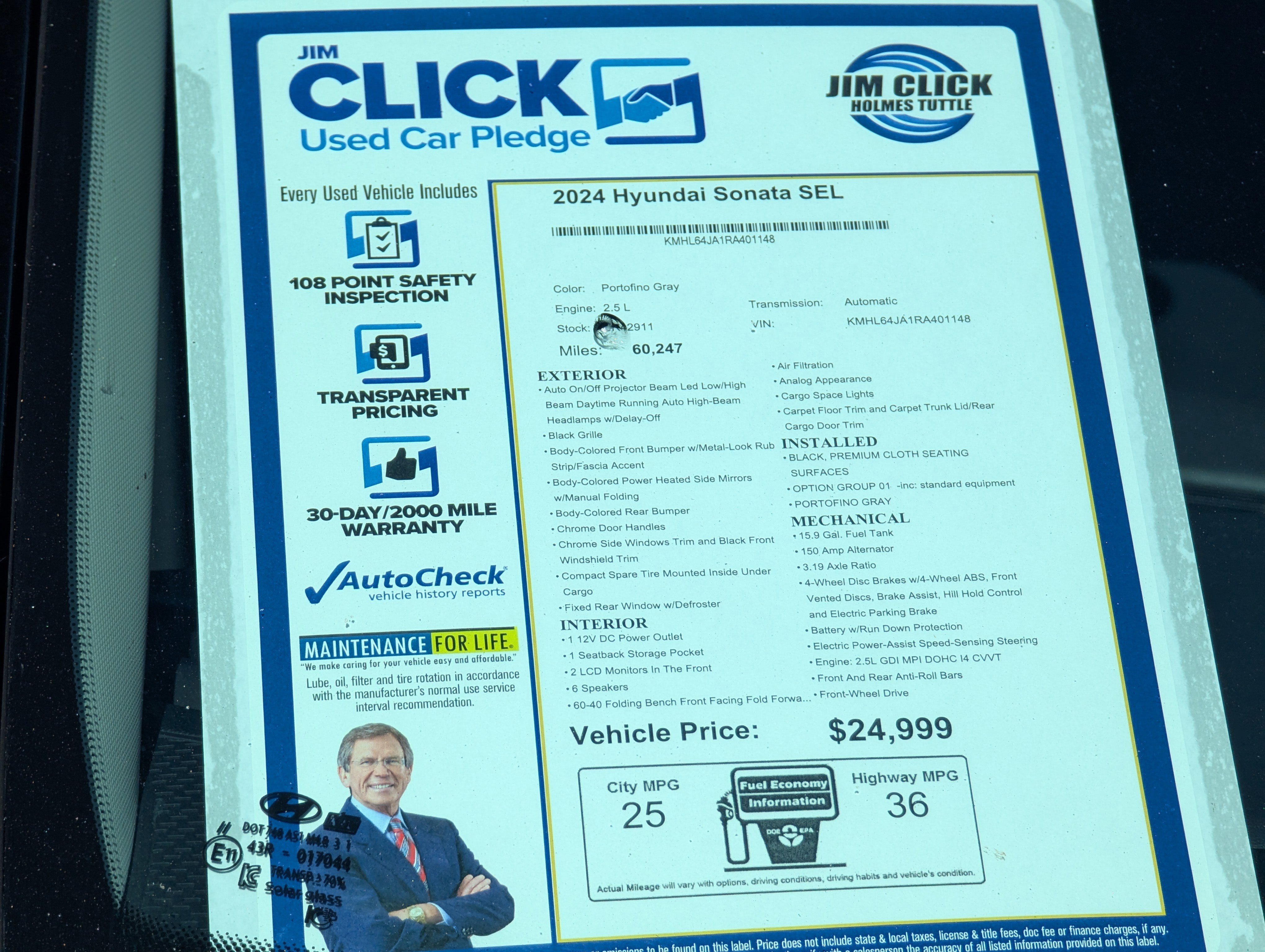 Used 2024 Hyundai Sonata SEL image 13