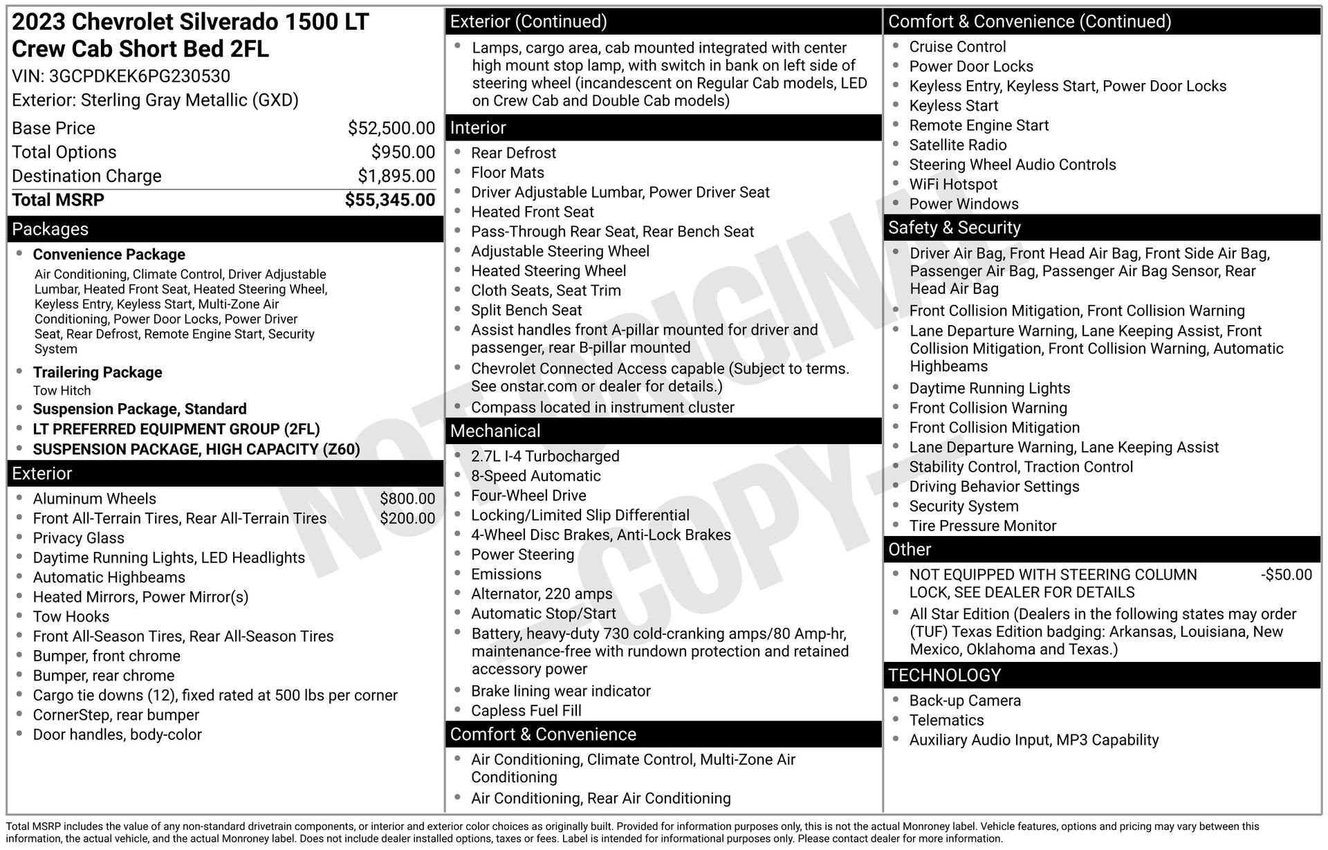 Used 2023 Chevrolet Silverado 1500 LT AWD/4WD image 36