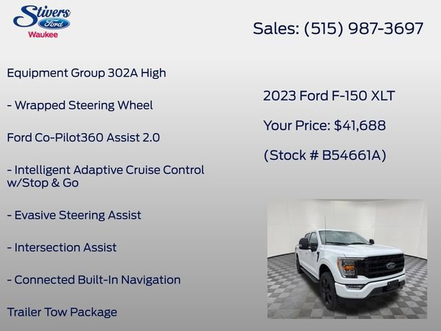 Certified 2023 Ford F150 XLT w/ Equipment Group 302A High image 21