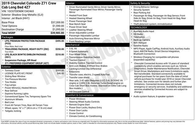 Used 2019 Chevrolet Colorado Z71 AWD/4WD image 23