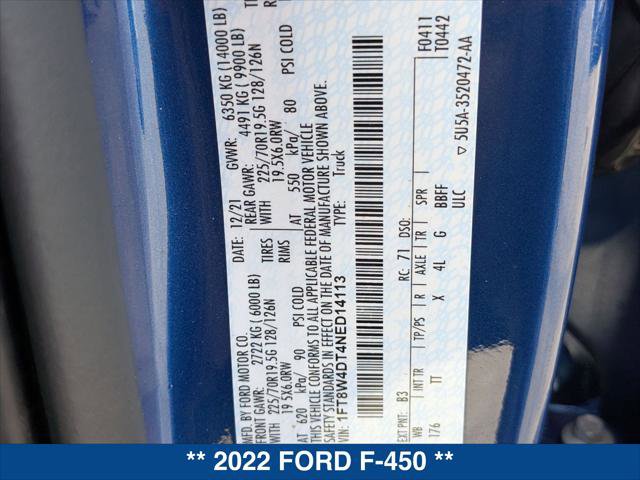 Certified 2022 Ford F450 Limited w/ FX4 Off-Road Package AWD/4WD image 23
