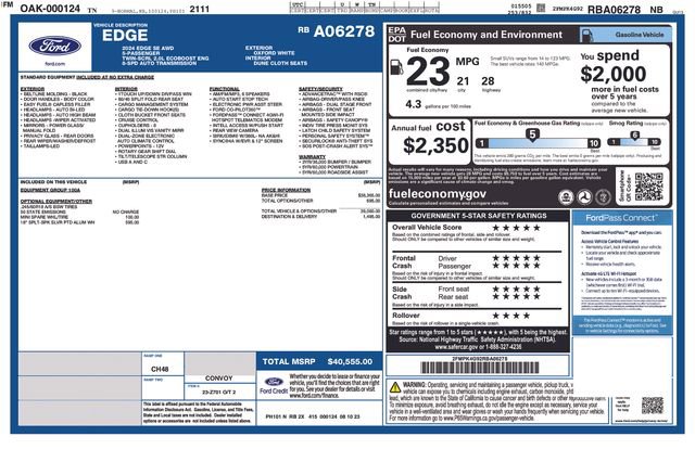 Certified 2024 Ford Edge SE image 41