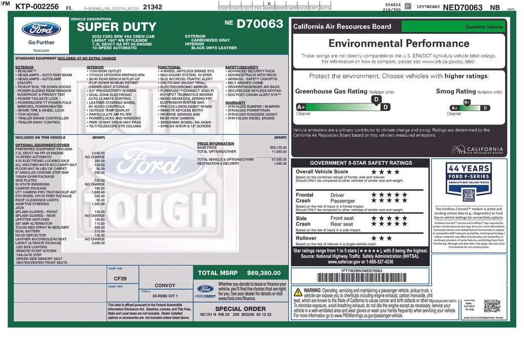 Certified 2022 Ford F250 Lariat w/ Lariat Ultimate Package AWD/4WD image 6