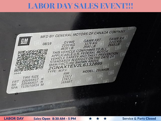Used 2020 Chevrolet Equinox LT w/ Driver Convenience Package AWD/4WD image 27