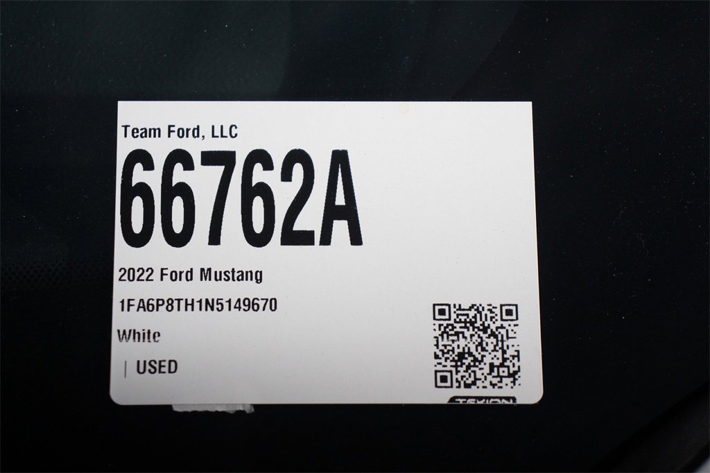 Certified 2022 Ford Mustang Coupe w/ Equipment Group 101A image 27
