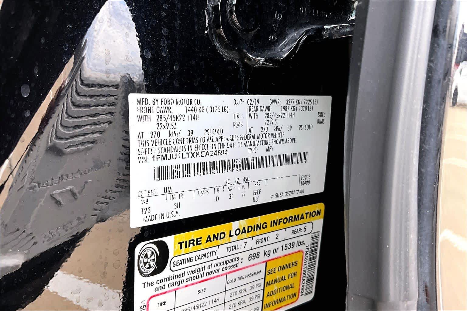 Certified 2019 Ford Expedition Platinum RWD image 36