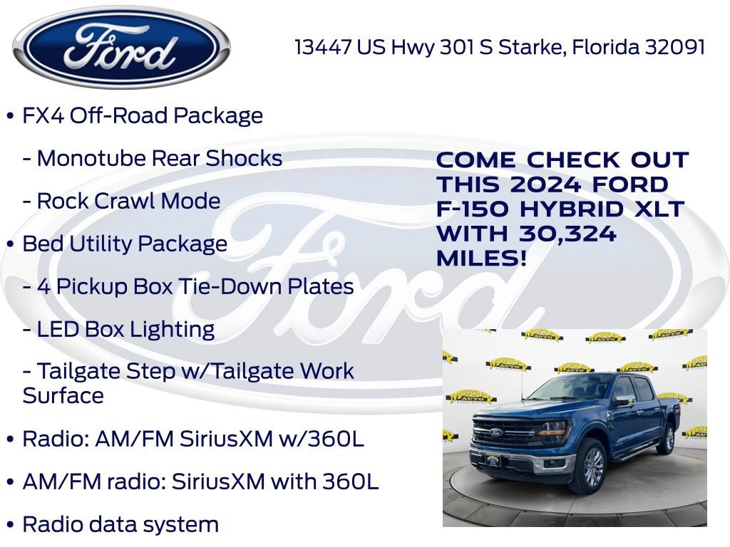 Certified 2024 Ford F150 XLT w/ Equipment Group 302A MID AWD/4WD image 30
