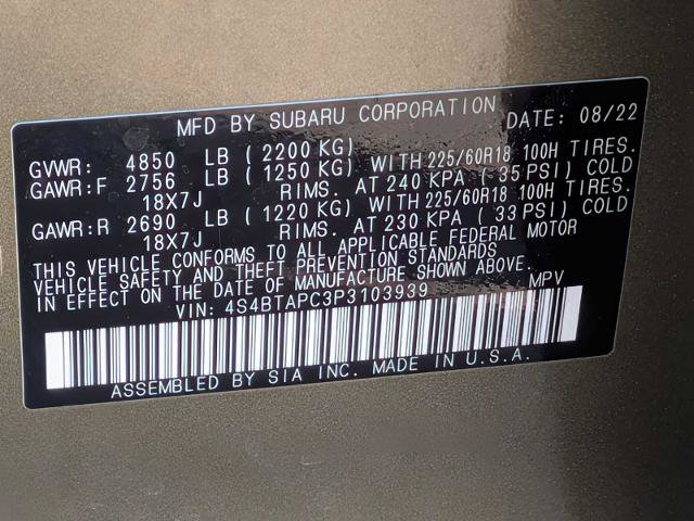 Used 2023 Subaru Outback Touring AWD/4WD image 29