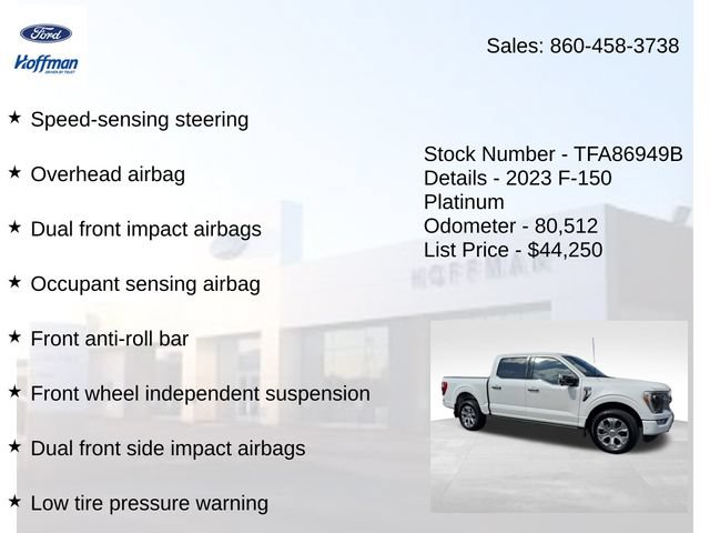 Certified 2023 Ford F150 Platinum w/ Equipment Group 701A High AWD/4WD image 30