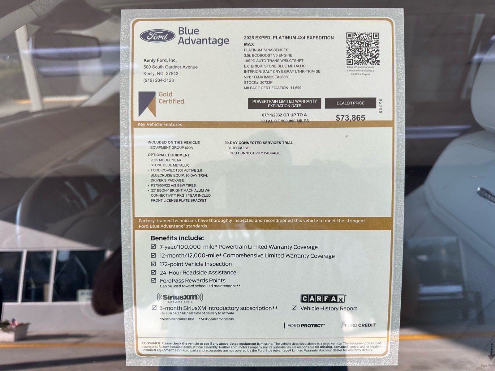 Certified 2025 Ford Expedition Max Platinum w/ Driver's Package AWD/4WD image 4