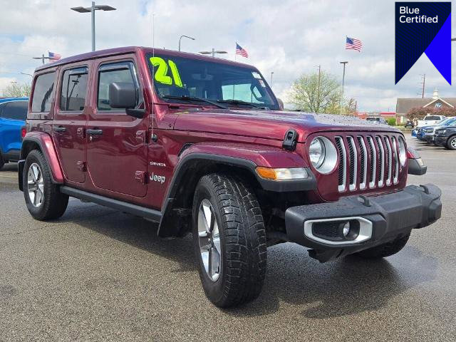 Used 2021 Jeep Wrangler Unlimited Sahara w/ Uconnect 4C Nav & Sound Group image 1