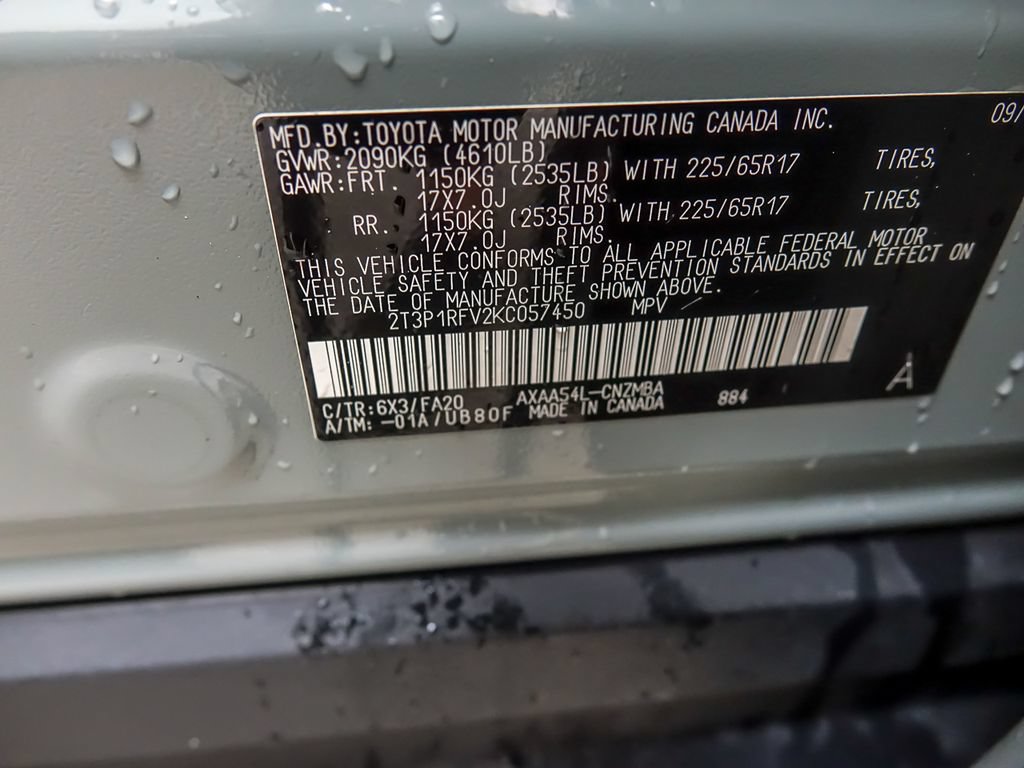 Used 2019 Toyota RAV4 XLE w/ All Weather Liner Package AWD/4WD image 29
