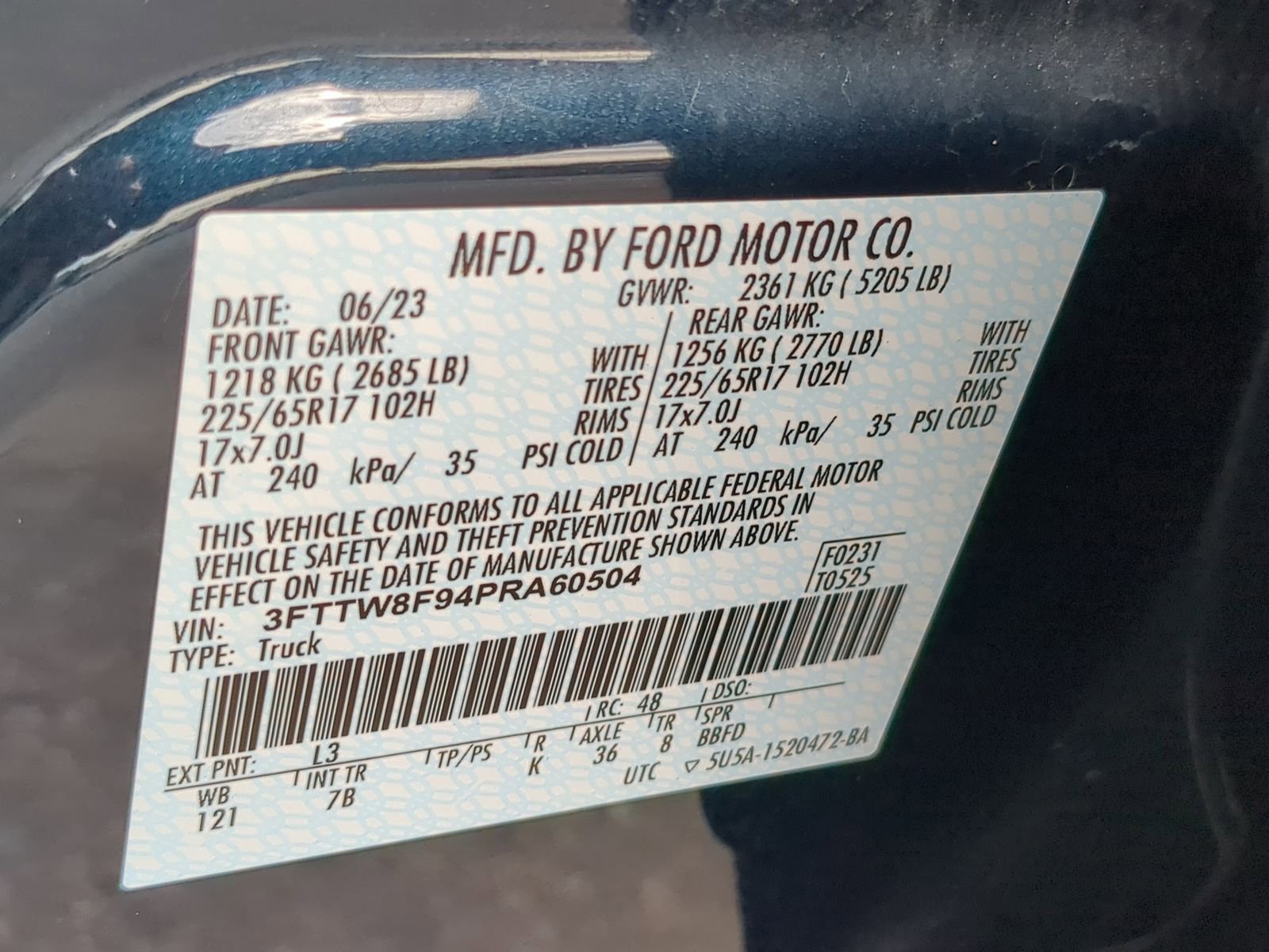 Certified 2023 Ford Maverick XLT w/ Equipment Group 300A Standard image 35