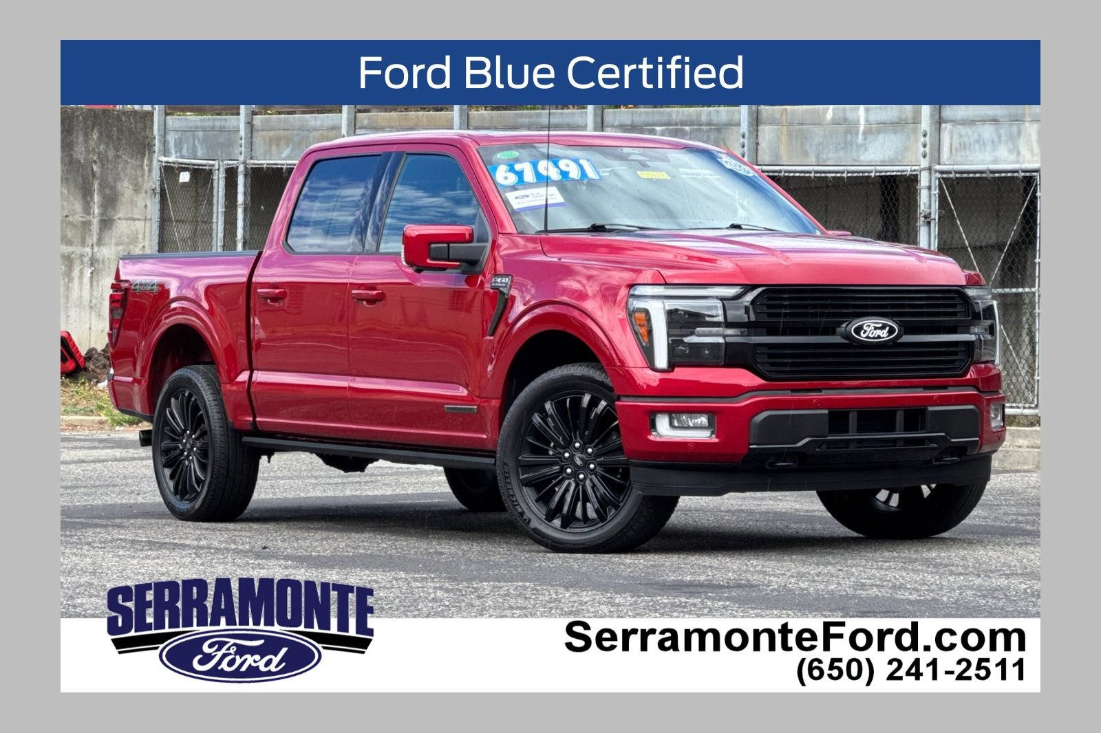 Certified 2025 Ford F150 Platinum w/ Equipment Group 702A High