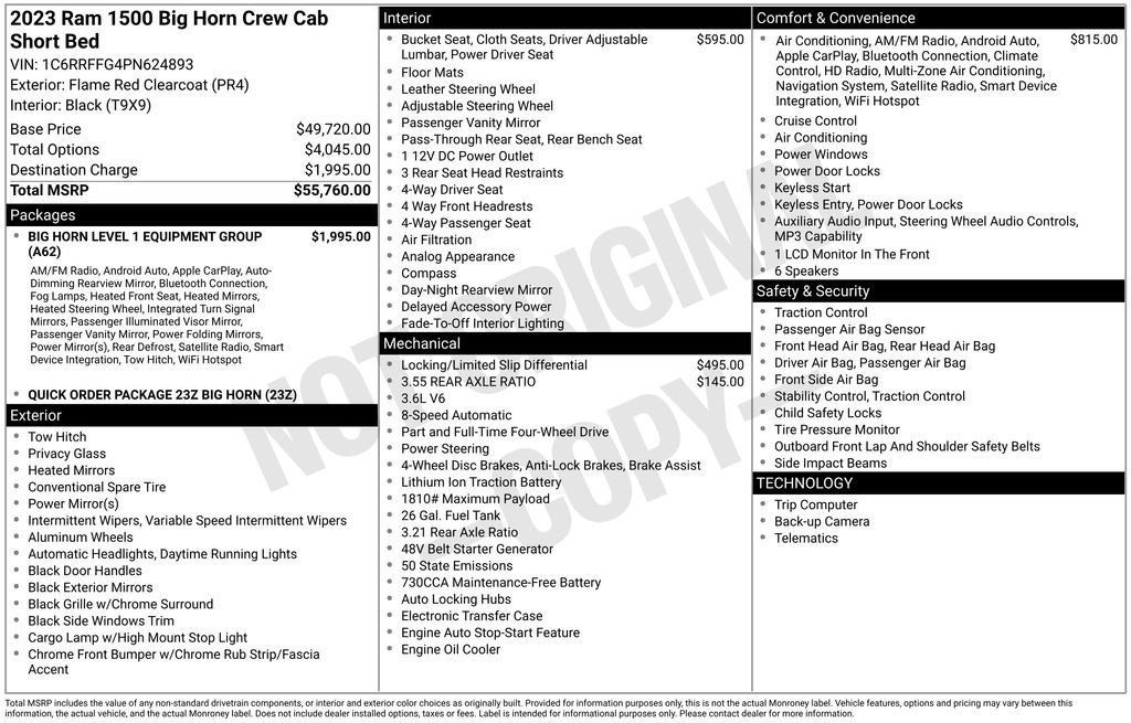 Used 2023 RAM 1500 Big Horn image 11